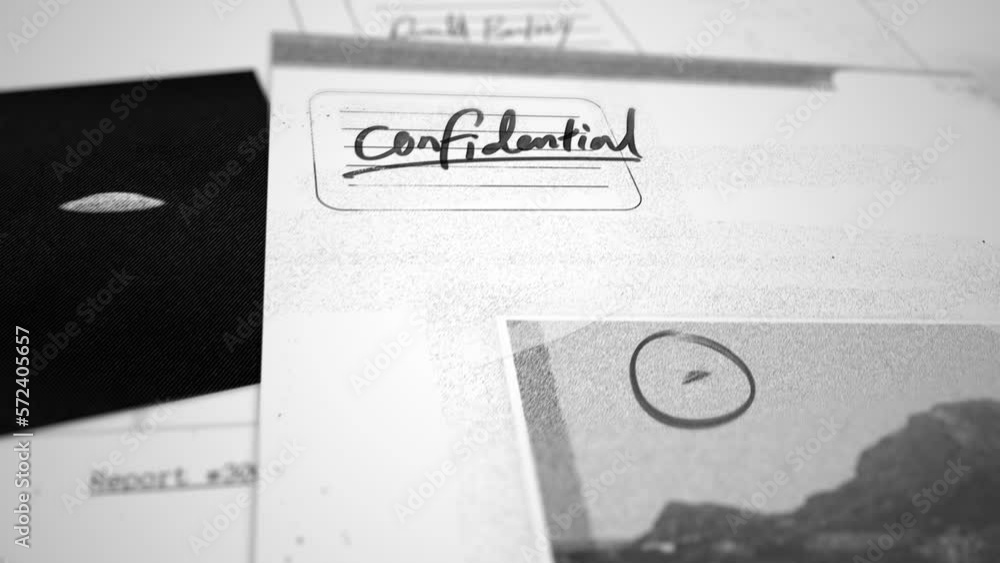 Various top secret and classified looking documents about UFO and alien ...