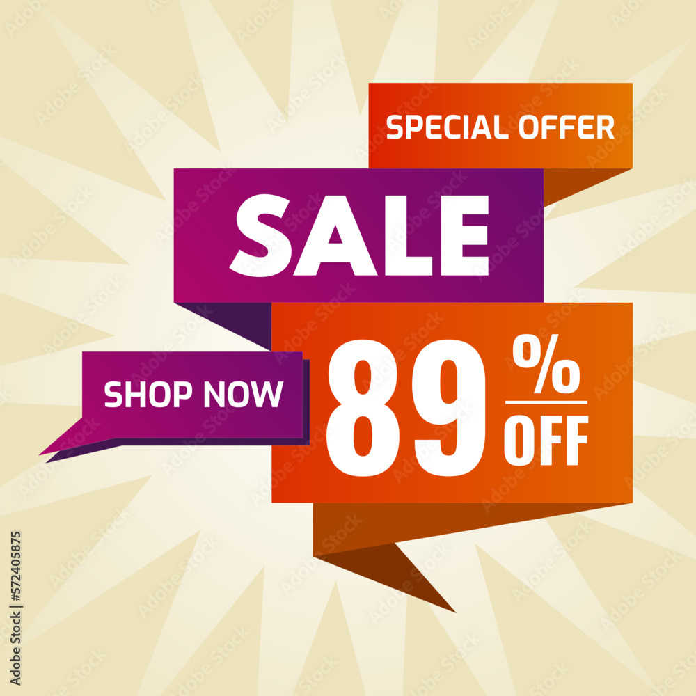 special offer sale buy now 89 percent off purple and orange
special offer sale buy now 89 percent off purple and orange