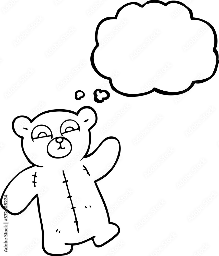 thought bubble cartoon teddy bear thought bubble cartoon teddy bear