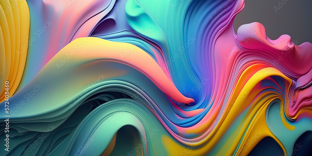 Fototapeta premium colorful abstact background with a wave of liquid paint