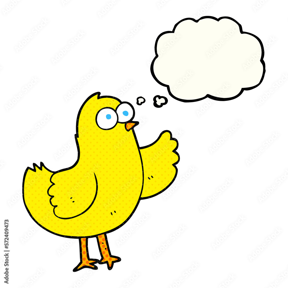 thought bubble cartoon bird thought bubble cartoon bird