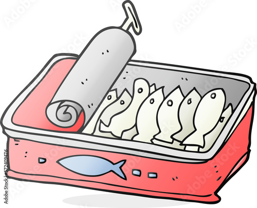 cartoon can of sardines photo