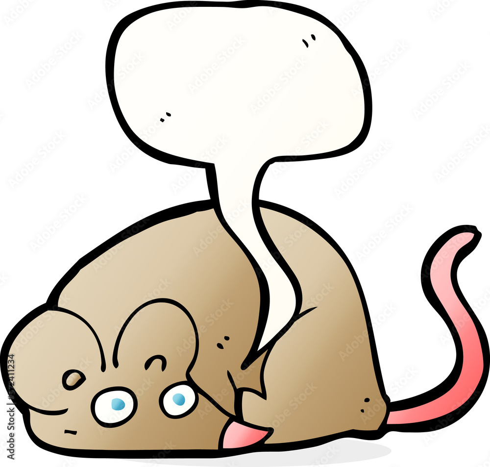 cartoon mouse with speech bubble cartoon mouse with speech bubble