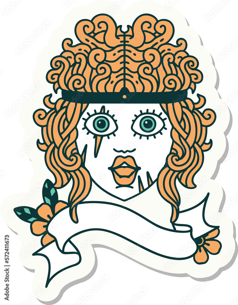 human barbarian character sticker human barbarian character sticker