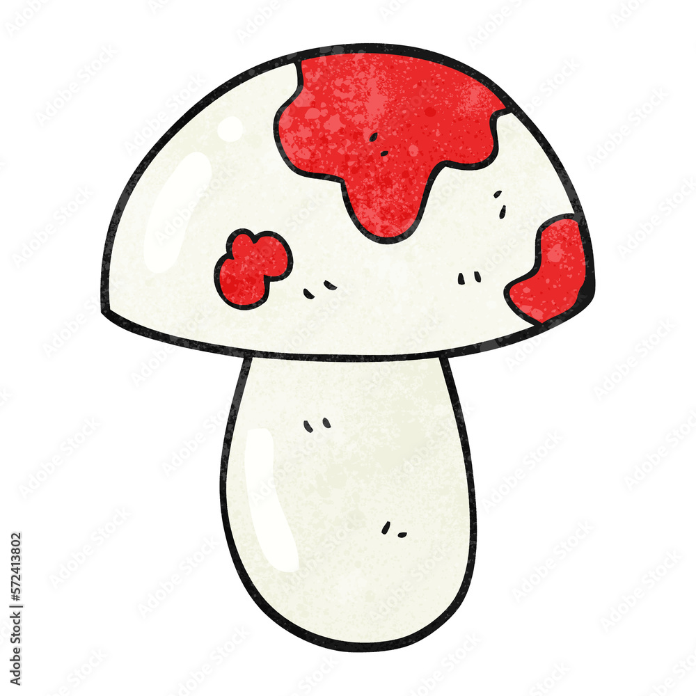textured cartoon toadstool textured cartoon toadstool