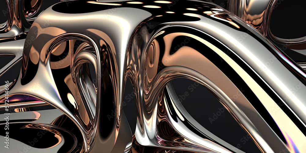 Chromed texture liquid background, metal texture chromed Chromed texture liquid background, metal texture chromed
