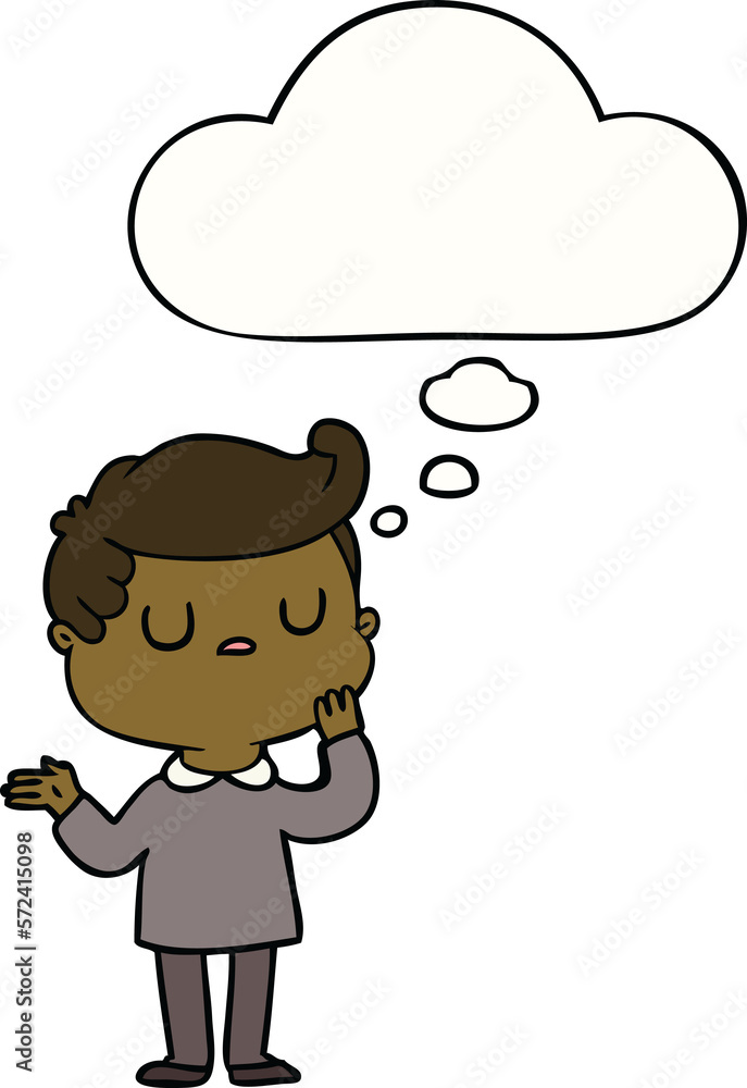 cartoon man wondering and thought bubble cartoon man wondering and thought bubble