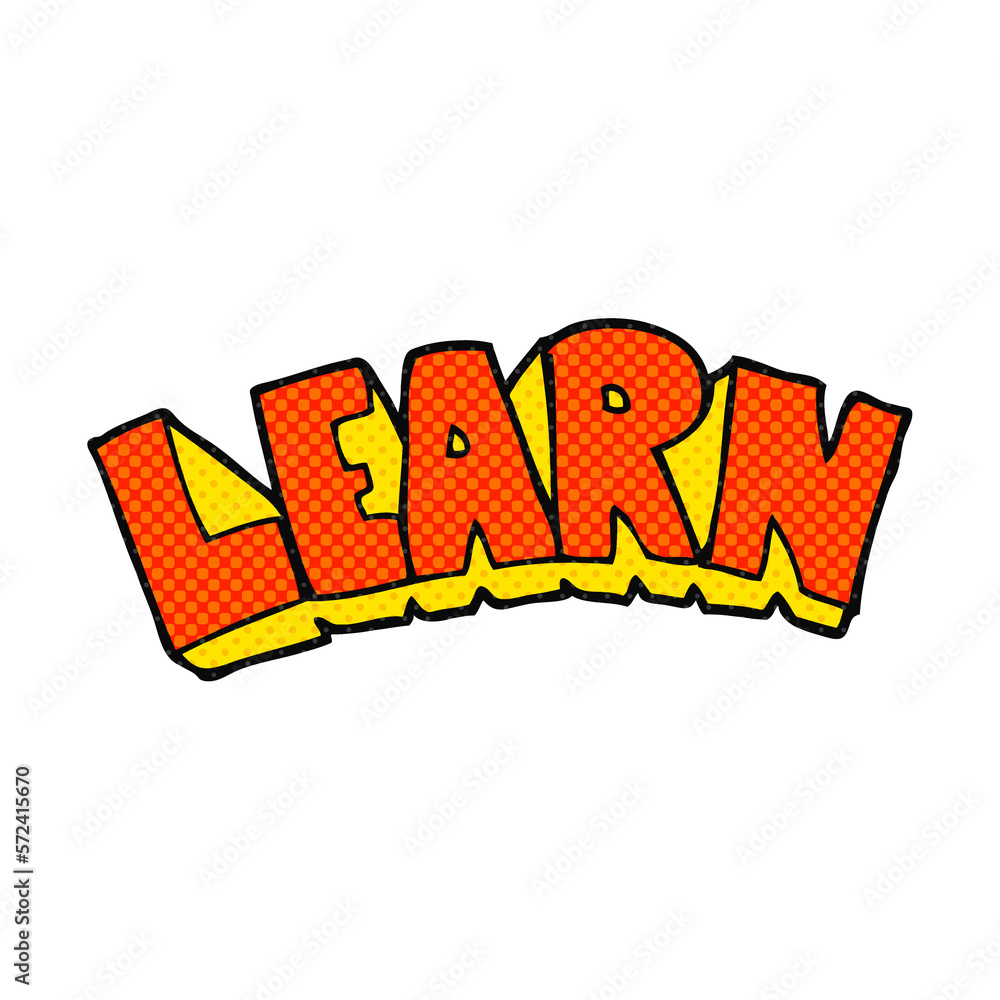 cartoon learn symbol cartoon learn symbol