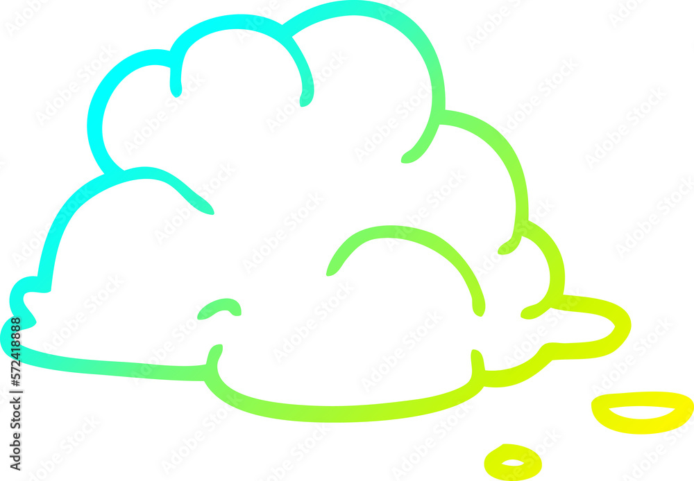 cold gradient line drawing cartoon fluffy white clouds cold gradient line drawing cartoon fluffy white clouds