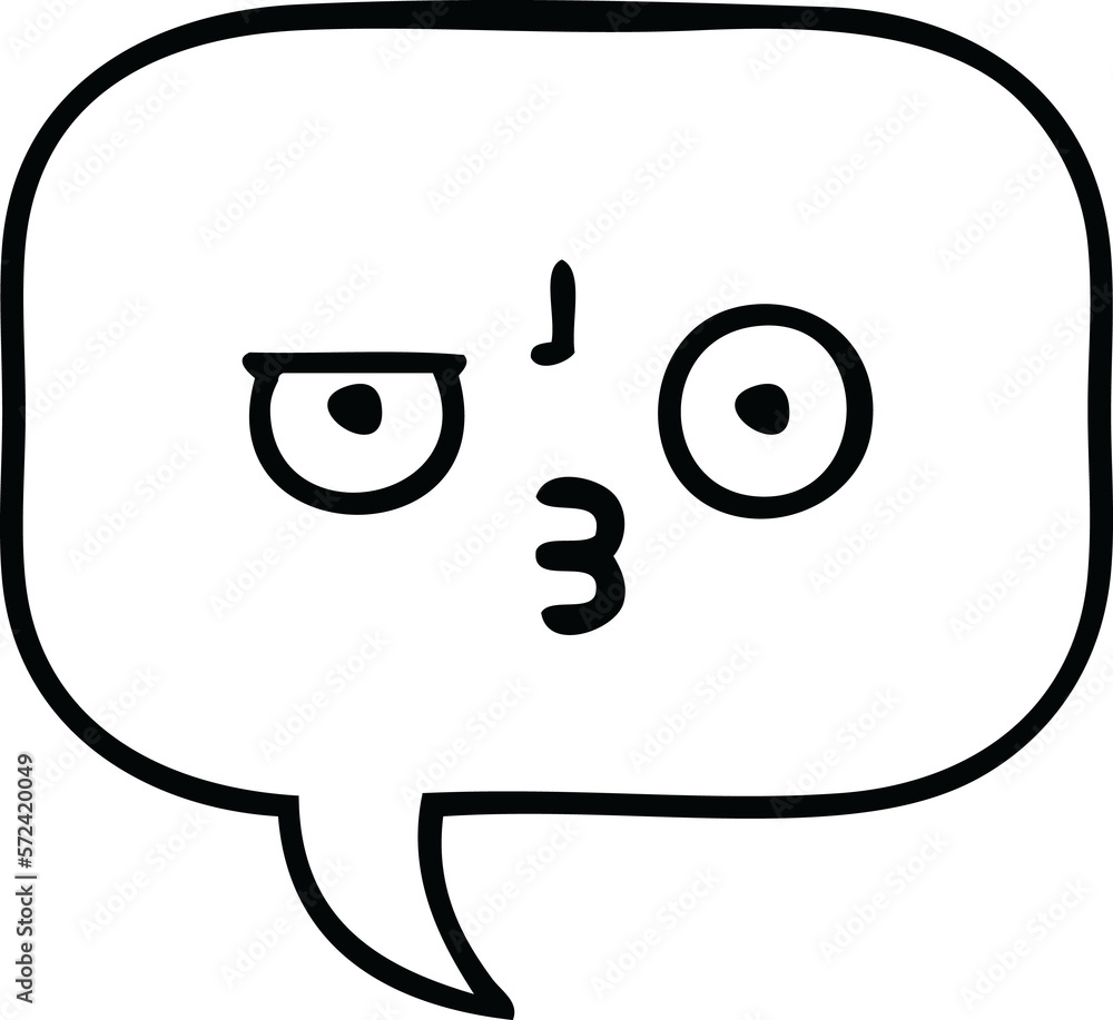line drawing cartoon speech bubble line drawing cartoon speech bubble