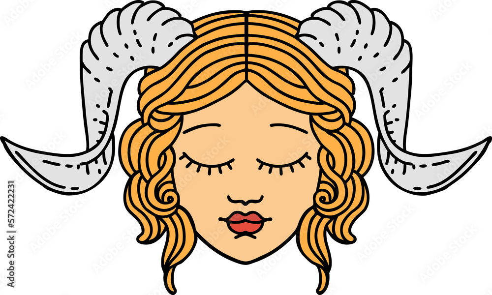 tiefling character face illustration tiefling character face illustration