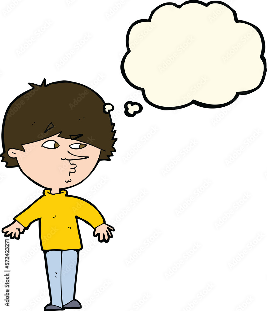 cartoon suspicious man looking over shoulder with thought bubble cartoon suspicious man looking over shoulder with thought bubble