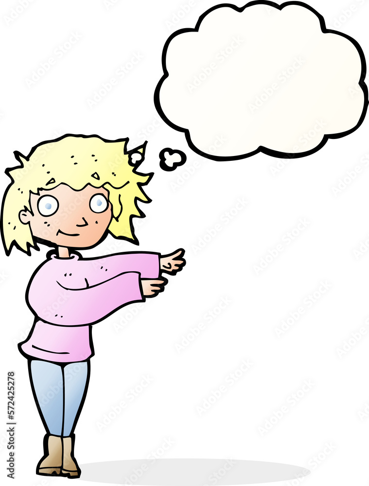 cartoon dancing woman with thought bubble cartoon dancing woman with thought bubble