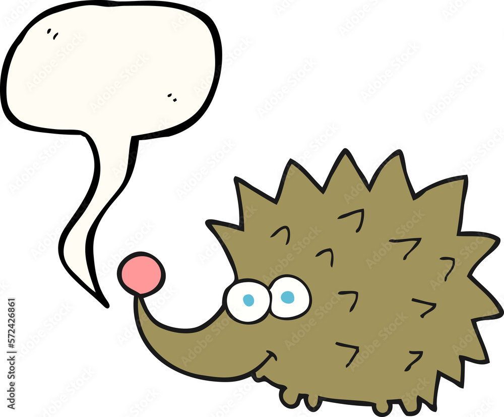 speech bubble cartoon hedgehog speech bubble cartoon hedgehog