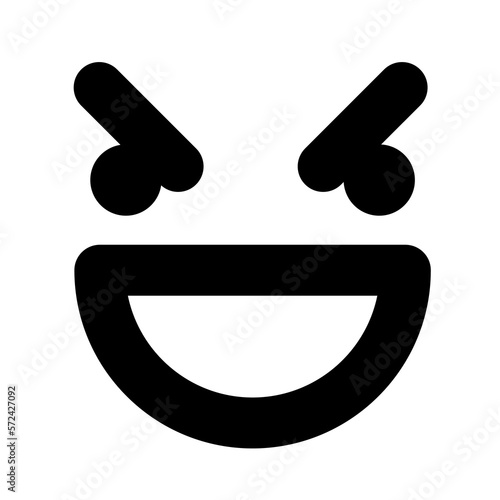 Photos simple mean face icon