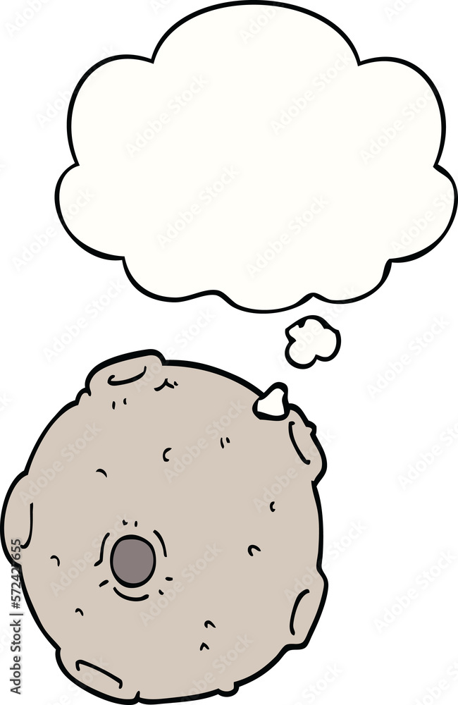 cartoon moon and thought bubble cartoon moon and thought bubble