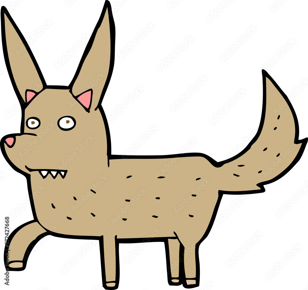 cartoon wild dog cartoon wild dog
