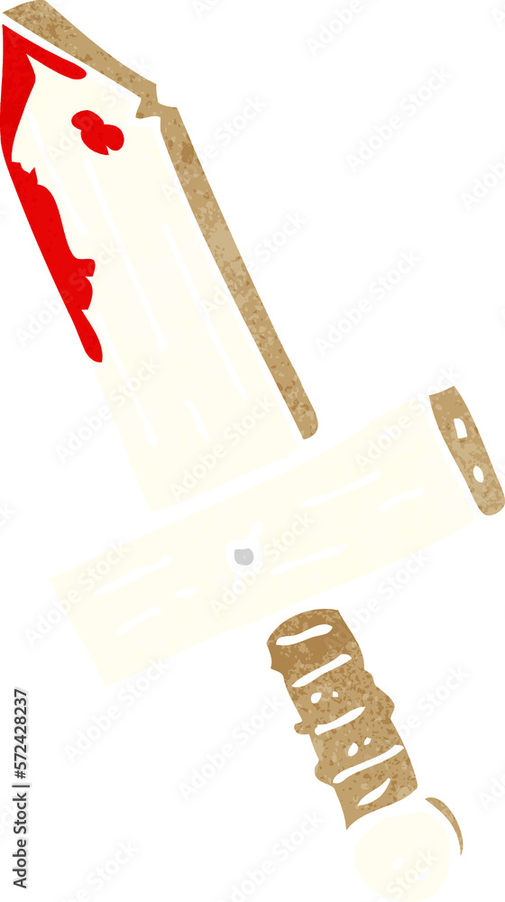 cartoon wooden sword