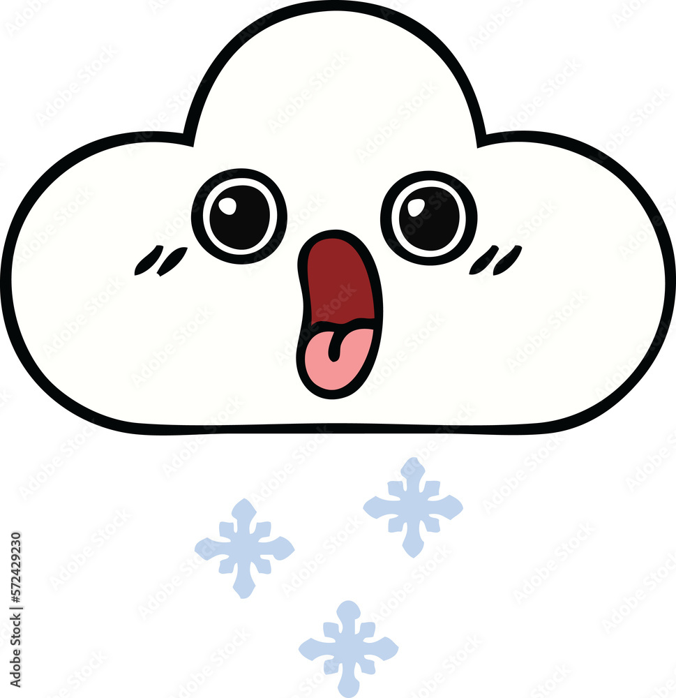cute cartoon snow cloud cute cartoon snow cloud