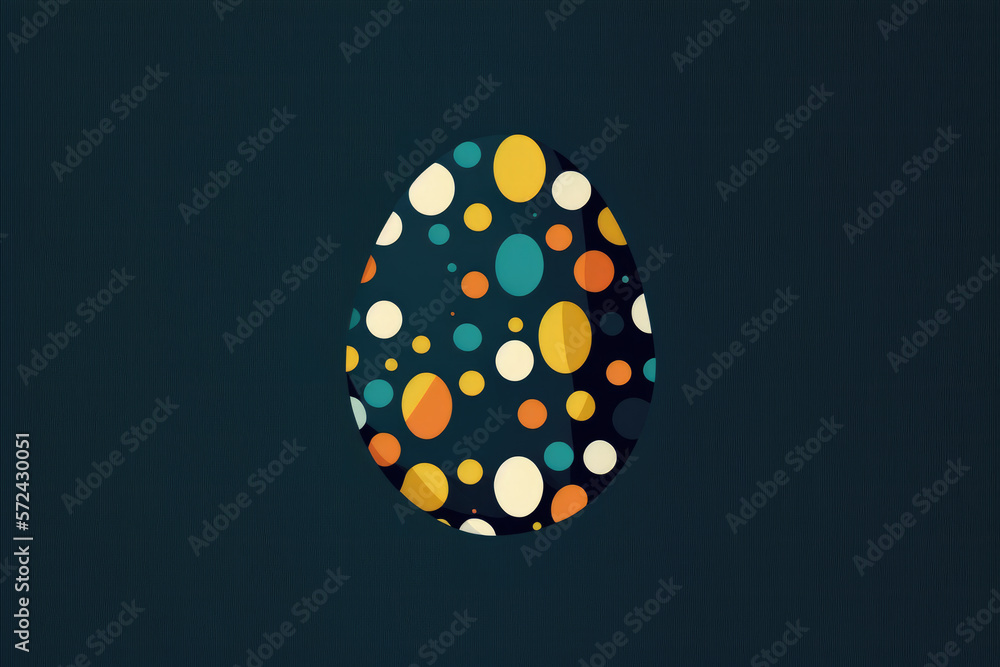 Colorful egg. Generative AI