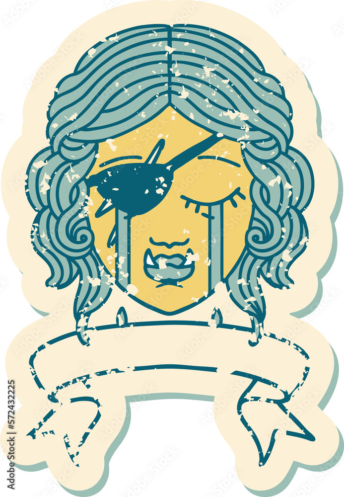 crying orc rogue character face illustration crying orc rogue character face illustration