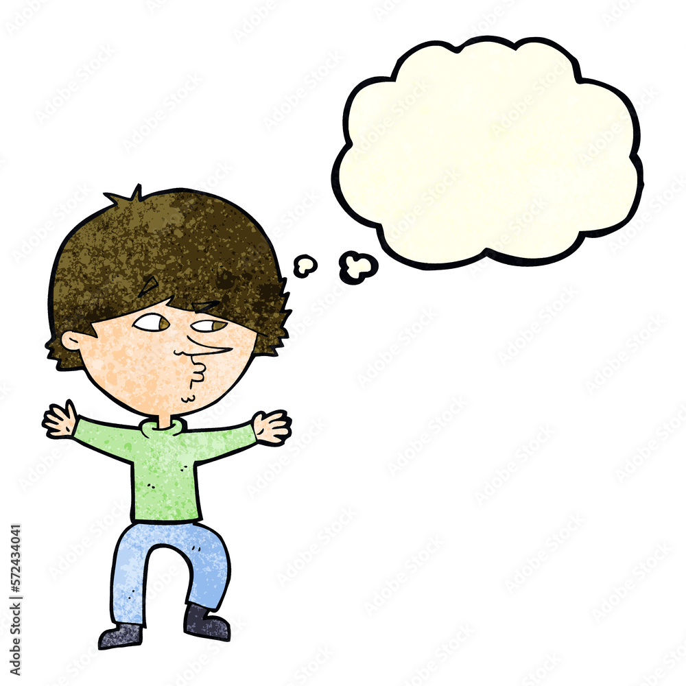 cartoon suspicious man with thought bubble cartoon suspicious man with thought bubble