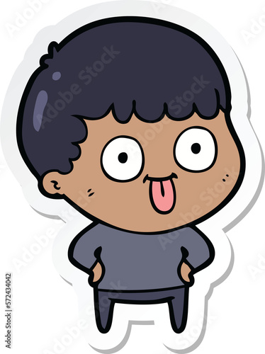 Wallpaper Mural sticker of a cartoon dumb kid Torontodigital.ca