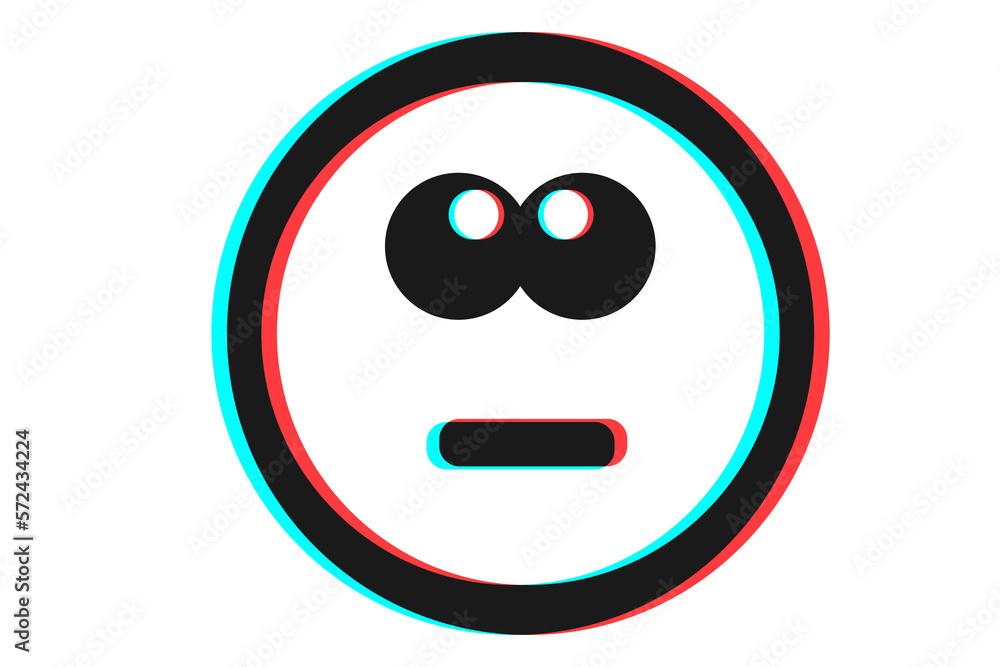 Smile icon Vector illustration in blue red and black colors Smile icon Vector illustration in blue red and black colors