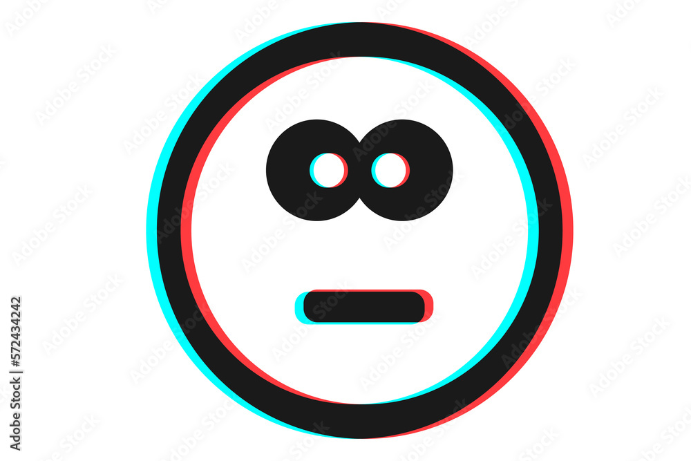 Smile icon Vector illustration in blue red and black colors Smile icon Vector illustration in blue red and black colors