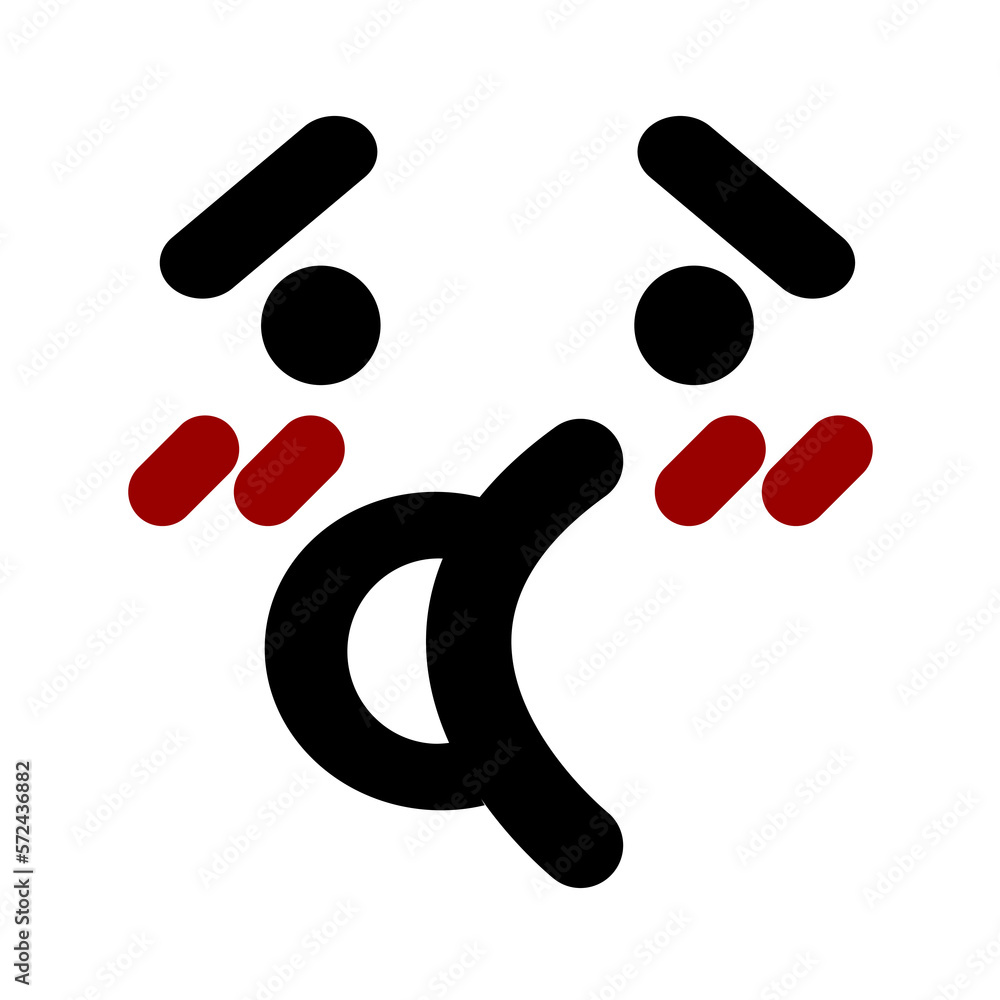 nervous talking face icon nervous talking face icon