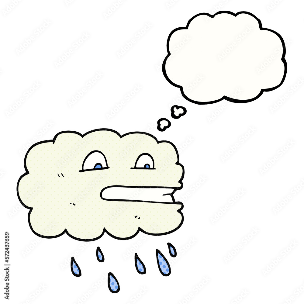 thought bubble cartoon rain cloud thought bubble cartoon rain cloud