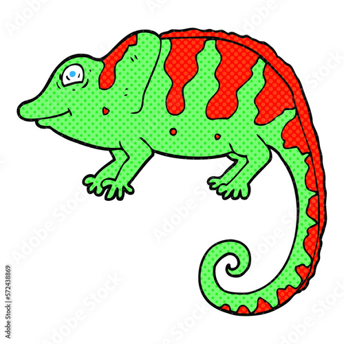cartoon chameleon © lineartestpilot