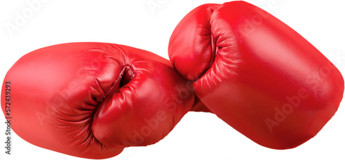 A pair of boxing gloves Isolated on Transparent Background © BillionPhotos.com