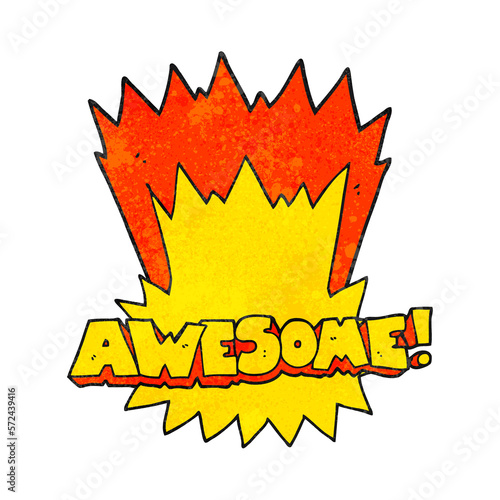 awesome texture cartoon shout