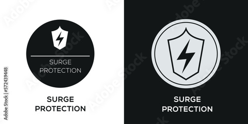 Creative (Surge Protection) Icon, Vector sign.