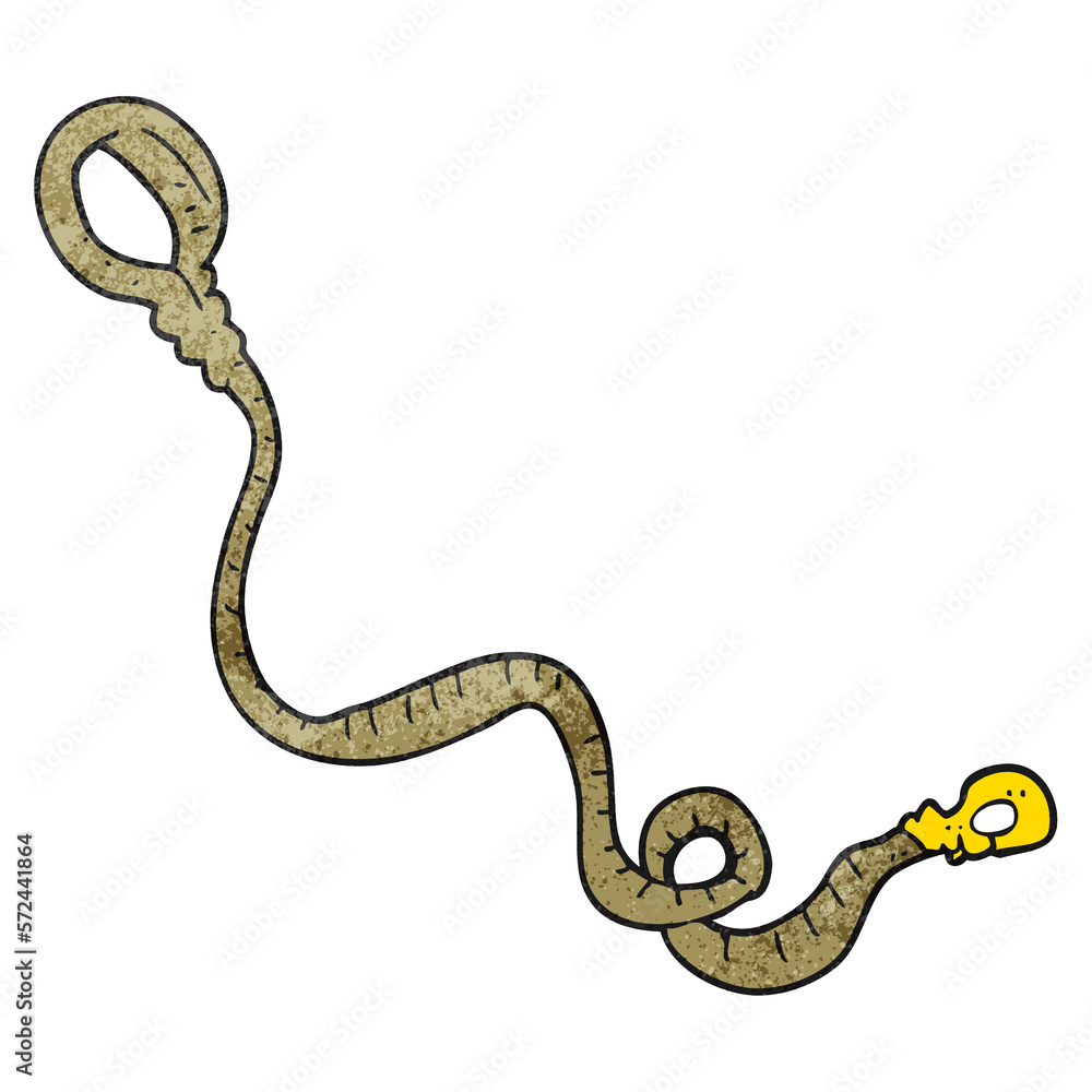 Fototapeta premium textured cartoon dog leash