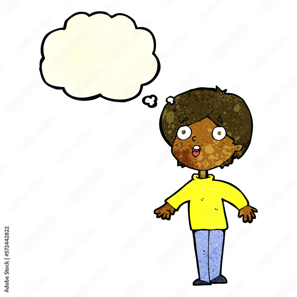 cartoon surprised man with thought bubble cartoon surprised man with thought bubble