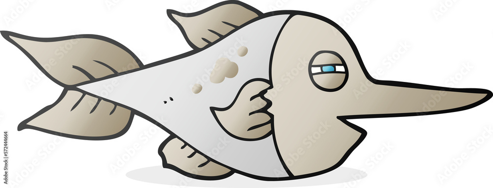Fototapeta premium cartoon swordfish