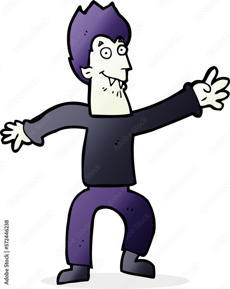Fototapeta premium cartoon vampire