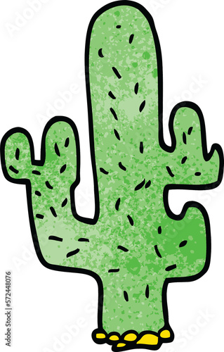 cartoon doodle cactus