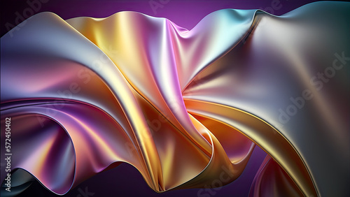 Abstract Iridescent Silk Background 03