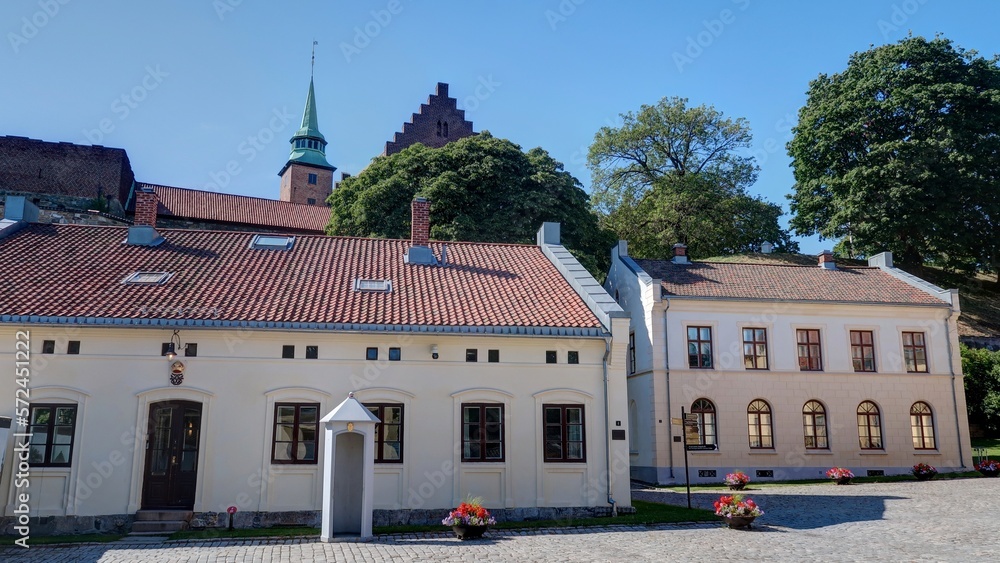 Citadelle de Akershus au centre d'Olso en Norvège, Scandinavie