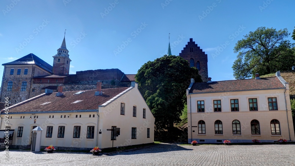 Obraz premium Citadelle de Akershus au centre d'Olso en Norvège, Scandinavie