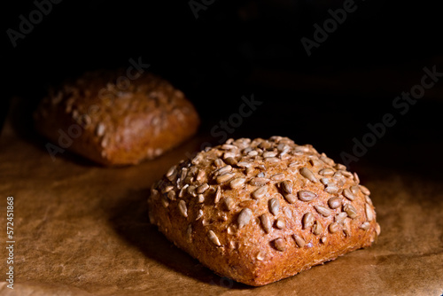 Bread rolls with sunflower seed