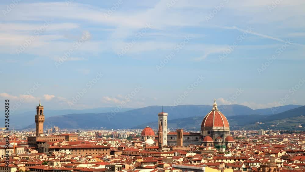 Florence city skyline timelapse Florence city skyline timelapse