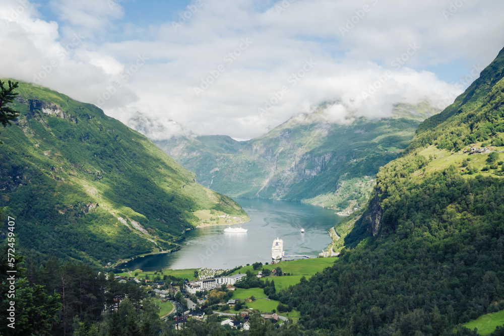 The Geirangerfjord is a major destination for Norway travelers from all over the world