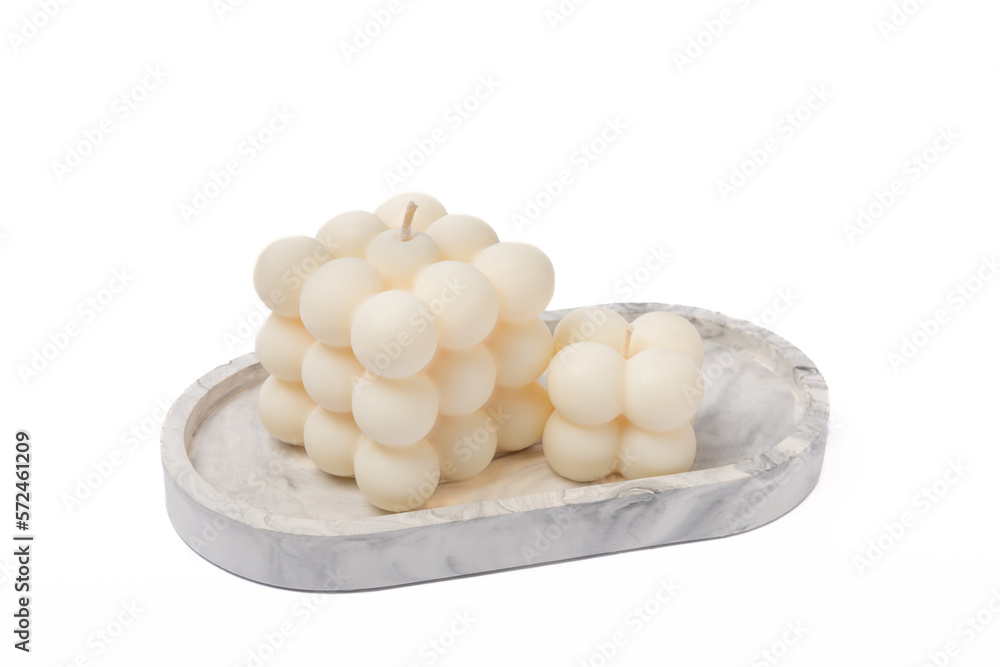 Bubble candle isolated on white background. Bubble candle isolated on white background.