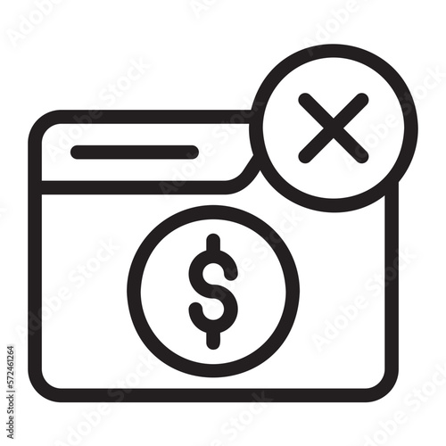 ad blocker line icon