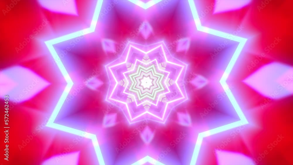 Hypnotic mandala kaleidoscope animation with sacred geometry elements. Hypnotic mandala kaleidoscope animation with sacred geometry elements.