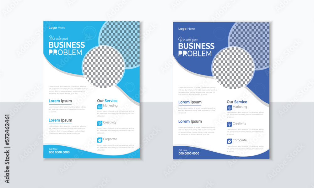 Flyer design template vector, white background minimalistic simple design modern template, in blue color, and stylish design, perfect for creating professional business Flyer design template vector, white background minimalistic simple design modern template, in blue color, and stylish design, perfect for creating professional business